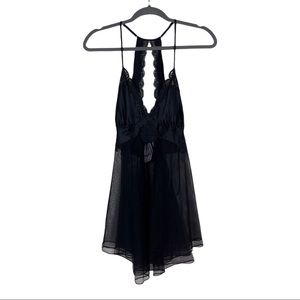 Victoria’s Secret Black Lace High Back Lingerie M